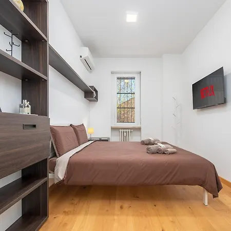 Free Private Parking - 5 Min To Metro - Access Control Guard - Quiet Apartment Milan Exterior photo